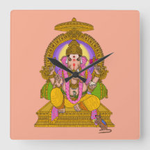 Ganesha väggklocka