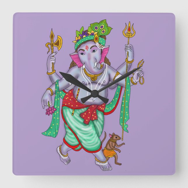 Ganesha Väggklocka (Framsida)