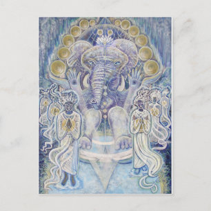 Ganesha Wealth-vykort Vykort