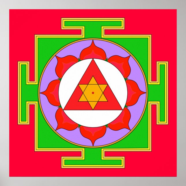Ganesha Yantra Poster (Framsidan)