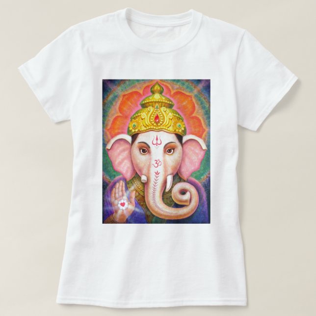 Ganeshas välsignelser t shirt (Design framsida)