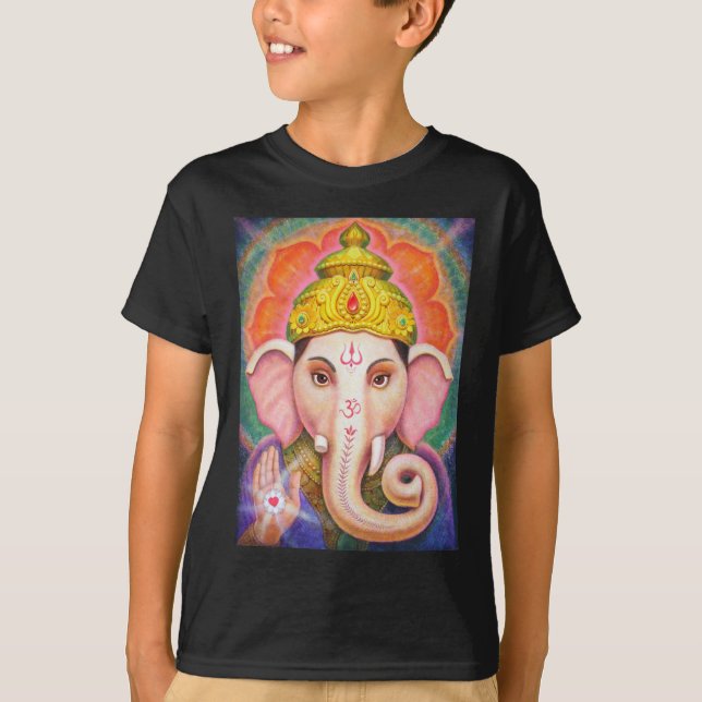 Ganeshas välsignelser t-shirt (Framsida)