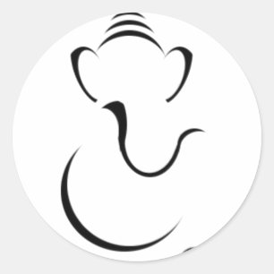 ganeshji_1.png runt klistermärke