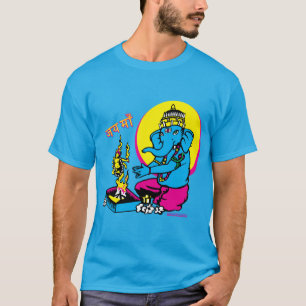 Ganesh's Puja till Morsa Jah Sunny Arts Design Tsh T Shirt