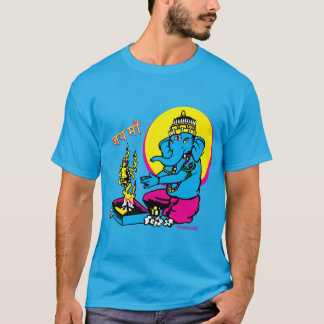Ganesh's Puja till Morsa Jah Sunny Arts Design Tsh T Shirt