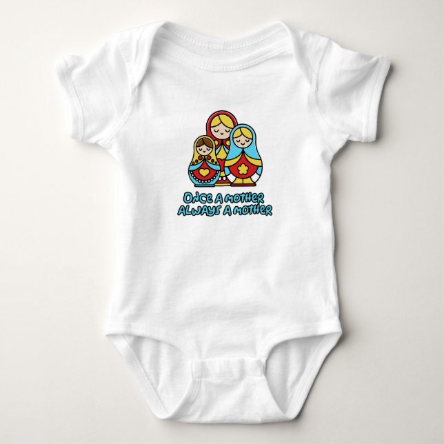 Gång a mor, alltid mor t shirt (Framsida)