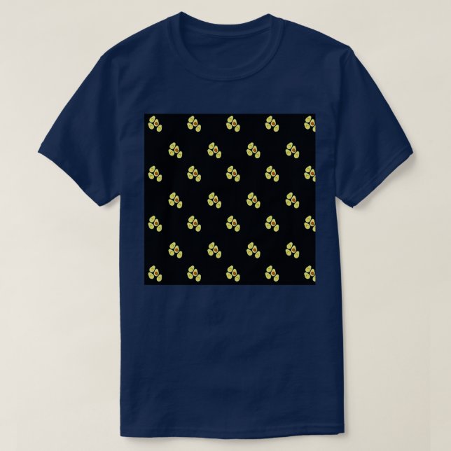 gäng avokados mönster t shirt (Design framsida)