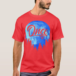 Gång Blue Måne Coola Midnight Ironic Design419 T Shirt