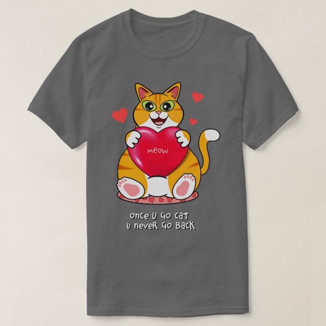 Gång du går och äter du aldrig tillbaka t shirt (Design framsida)