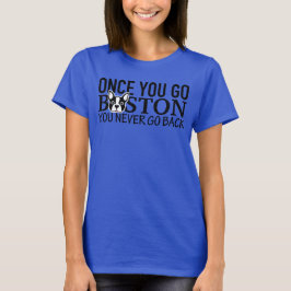 "GÅNG DU GO BOSTON" Tank för kvinnors muskler Tee Shirt
