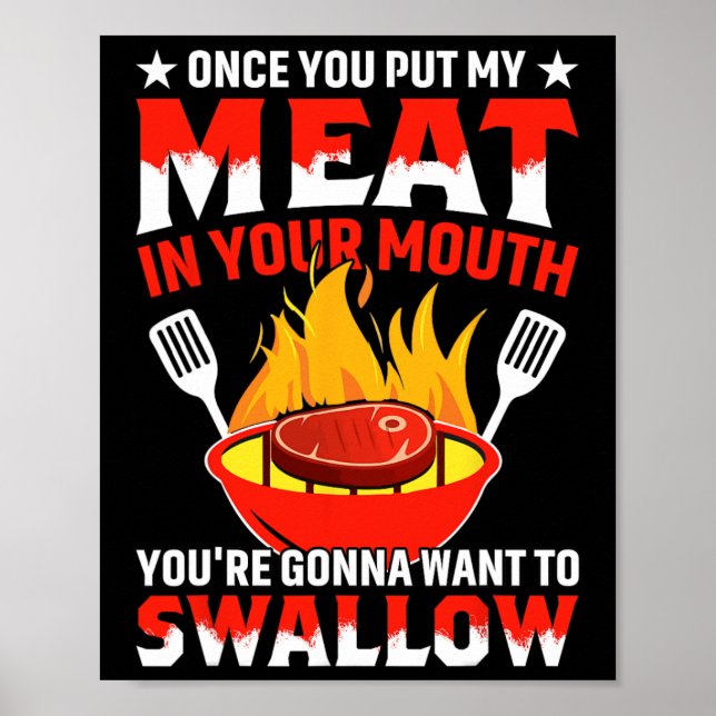 Gång du lägger min Kött i din muskelgrillning Part Poster (Framsidan)