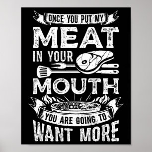 Gång du sätter min Kött i din muskelstak B Poster