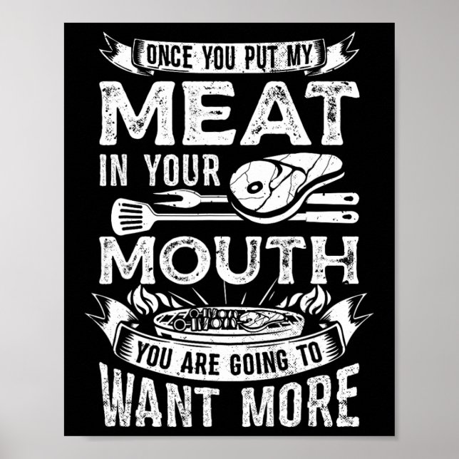Gång du sätter min Kött i din muskelstak B Poster (Framsidan)