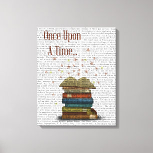 Gång en gång Bokar Canvastryck