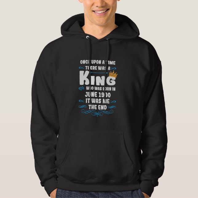 Gång en gång fanns det ett kung. Juni 1990 Birth Hoodie (Framsida)