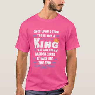 Gång en gång fanns det ett kung. Mars 1989 T Shirt