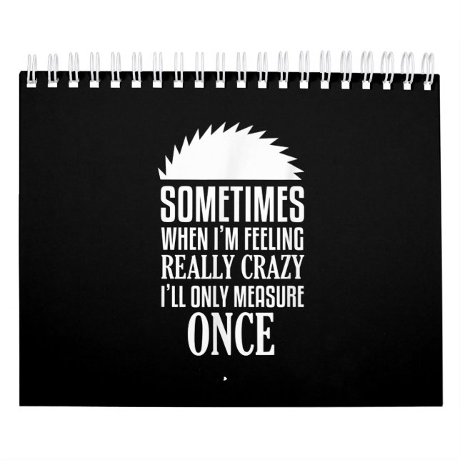 Gång för det fina Carpenter Woodworkers Saw Measur Kalender (Omslag)