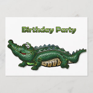 Gang Grönt Gator Birthday-inbjudan Inbjudningar