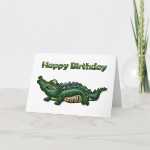 Gang Grönt Gator Grattis på födelsedagen Kort