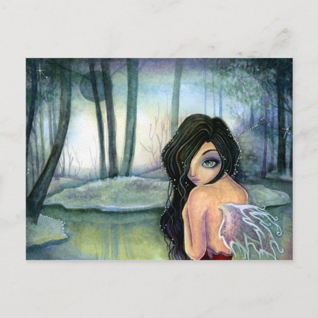 gång i blå måne - vykort (Framsida)