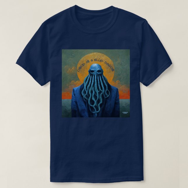 Gång i Blue Dagon T Shirt (Design framsida)