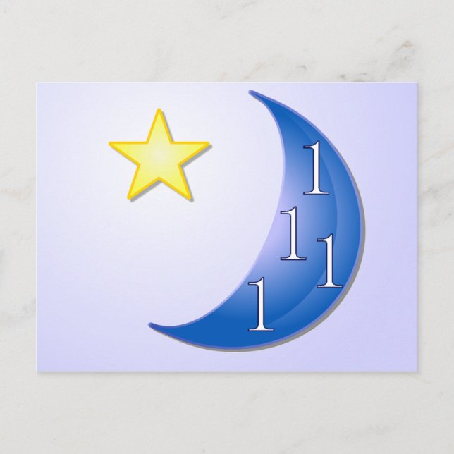 Gång i Blue Måne Vykort (Framsida)