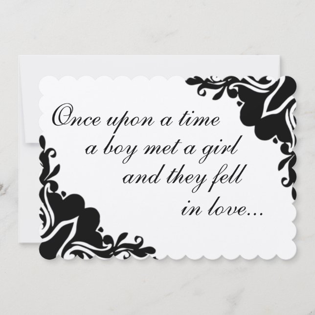 Gång i tid.. Bröllopsinbjudan Inbjudningar (Framsida)