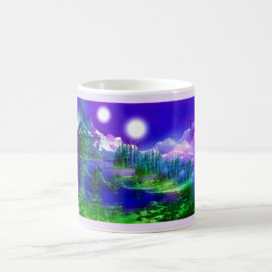 Gång i två måne art kaffemugg