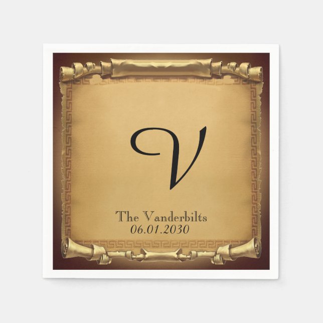 Gång på Bröllop Napkin Pappersservett (Framsidan)