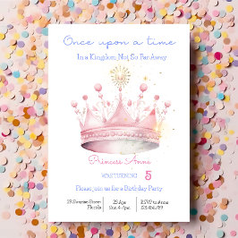 Gång på en gång, inbjudan till prinsessan Birthday