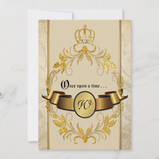 Gång på en Monogram-inbjudan till bröllopsfest Inbjudningar (Framsida)