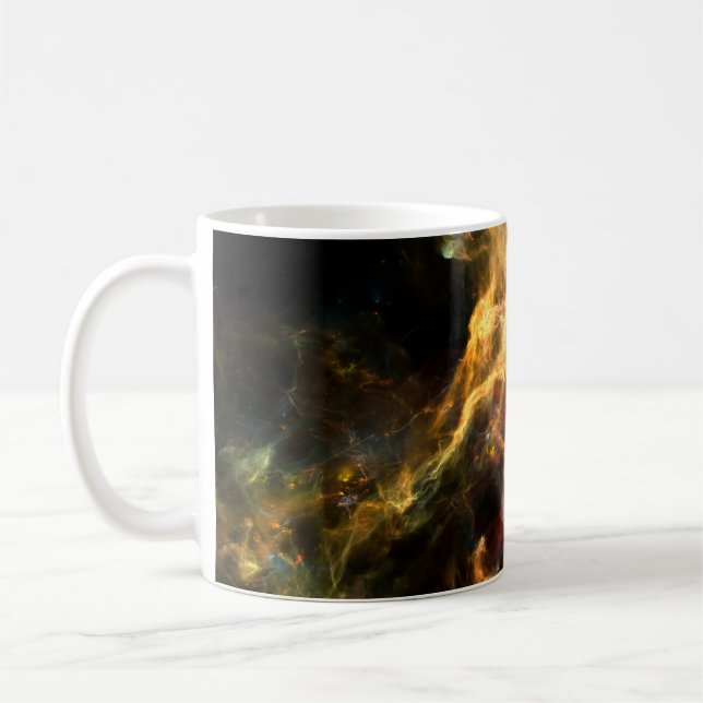 Gång på en Space-serie. Abstrakt utformning av  Kaffemugg (Vänster)