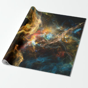 Gång på en Space-serie. Abstrakt utformning av  Presentpapper