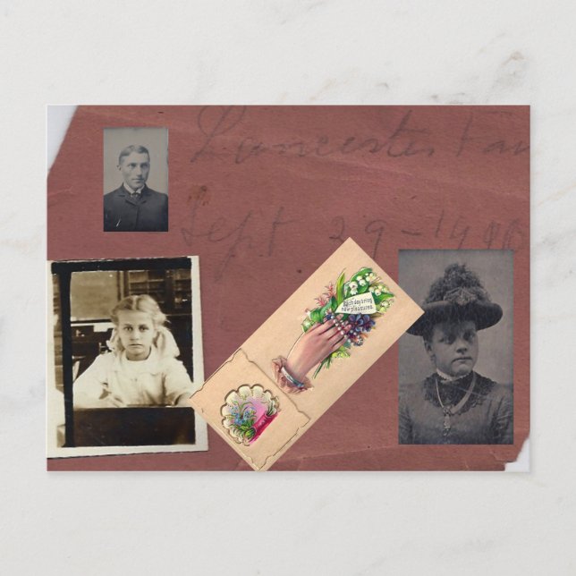 Gång på en stad 21 vykort (Framsida)