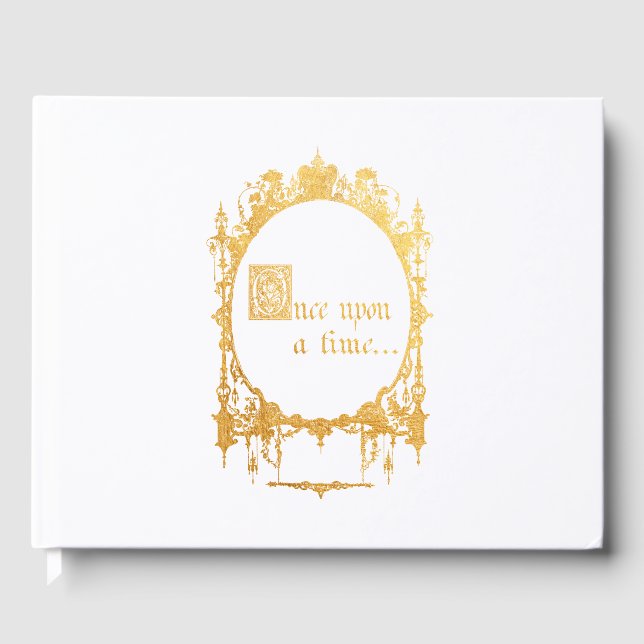 Gång på en tidshorisont bröllop gästböcker (Framsida)