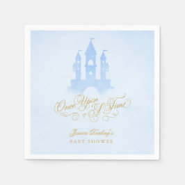 Gång på en tidsinställd babystövel i slottet pappersservett