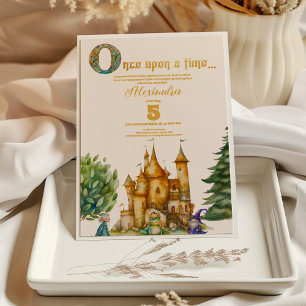 Gång på en Time Fairytale Birthday Inbjudningar