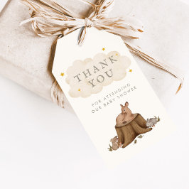 Gång på en Time Woodland Storybook-förmån Presentetikett