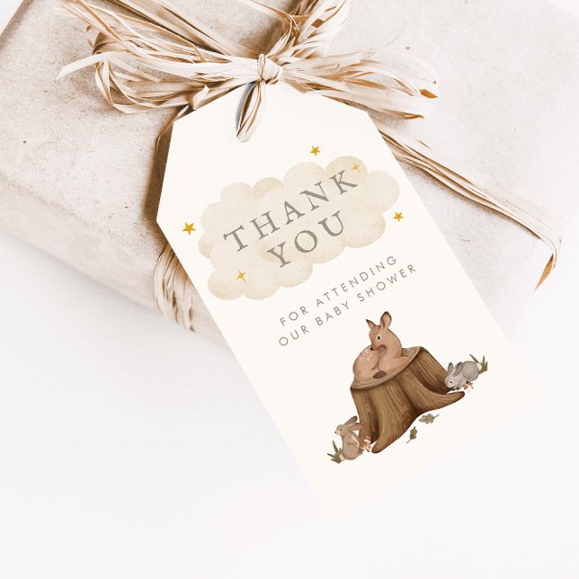 Gång på en Time Woodland Storybook-förmån Presentetikett (Skapare uppladdad)