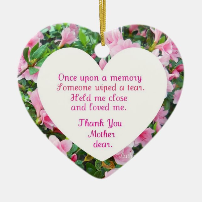 Gång på ett minne... julgransprydnad keramik (Framsidan)