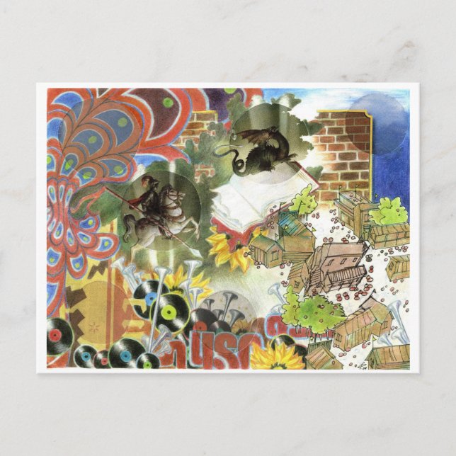 Gång på Knight Vykort (Framsida)