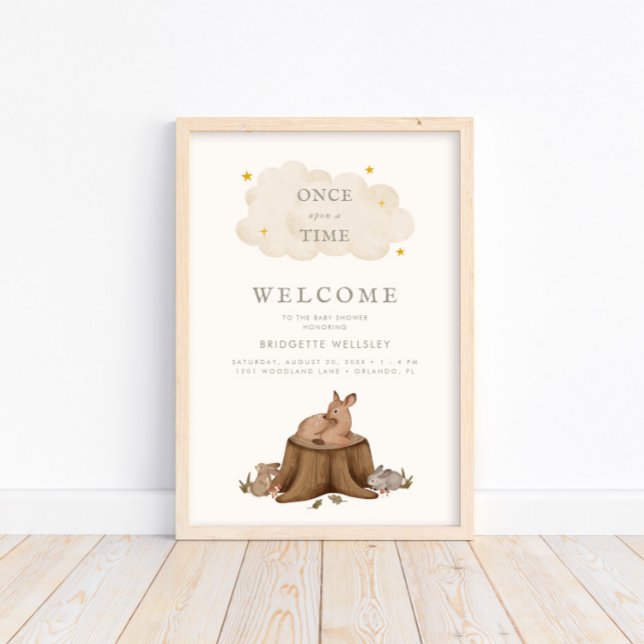 Gång på Time Woodland Spädbarn Welcome Poster (Skapare uppladdad)