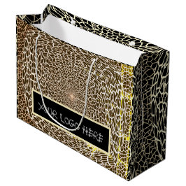 GÅNG PRESENT GYLLENE OCH SVARTA STOR PRESENTPÅSE