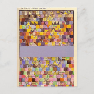 Gång som Paul Klee har tagit fram från Gråttet i n Vykort