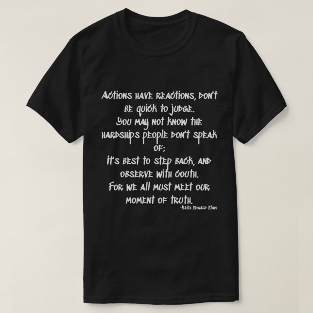 Gang Starr Quote T Shirt (Design framsida)