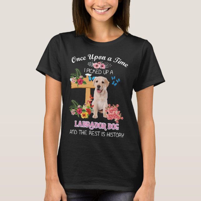 Gång tog jag upp en labrador-Hund och T Shirt (Framsida)