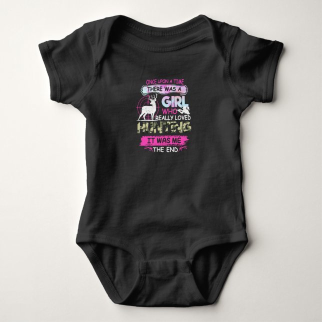 Gång Up Time Girl Loved Hunter Gift T Shirt (Framsida)