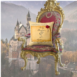 Gång vid en Åldras Rulla Vax säl i medeltida  Kudde