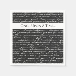 Gång vid en Roligt för tidskriven artikel Pappersservett