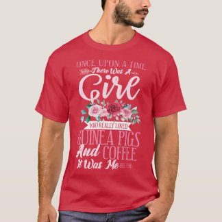 Gång vid en tidpunkt då Gris Coffee Cavy Roddent T Shirt